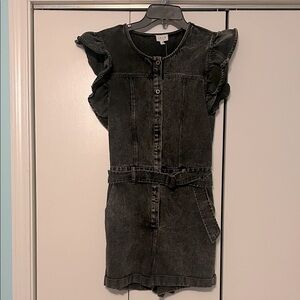 Le Lis Black Denim Jumpsuit